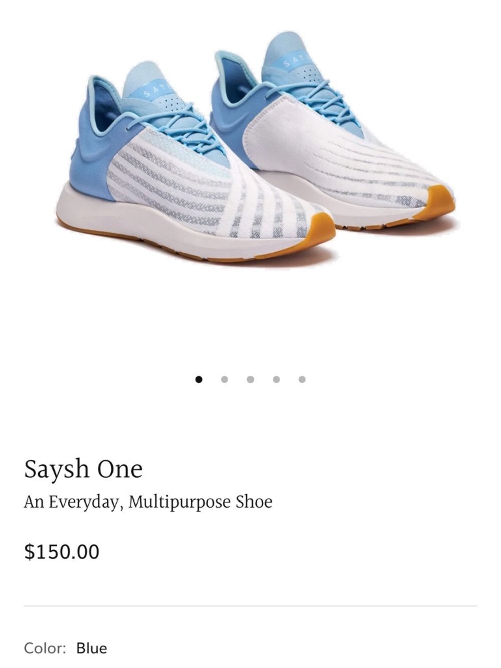 Saysh One blue sneakers